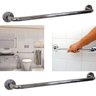 Barra Alça Apoio Kit 2 Uni Aço 50cm Anti Queda Acidente Gestante Idoso Cadeirante Pcd Box Banheiro C - 1
