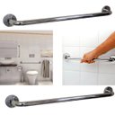 Ver imagem 1 de Barra Alça Apoio Kit 2 Uni Aço 50cm Anti Queda Acidente Gestante Idoso Cadeirante Pcd Box Banheiro C