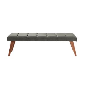 Puff Decorativo Recamier Barcelona - Tecido Cinza Grafite