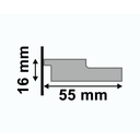 Ver imagem 4 de Ripado Poliestireno Branco 280CMX55MMX16MM Santa Luzia (02UN)