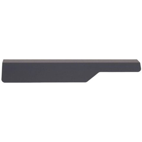 Puxador Esquerdo para Móveis 18cm Cinza Aço Carbono Organize Masutti Porta Armário Gaveta