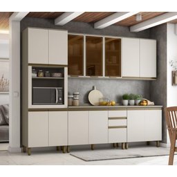 Cozinha Modulada Connect 15 Duna/cristal - Henn - 2 Cozinha Modulada Connect 15 Duna/cristal - Henn - 2