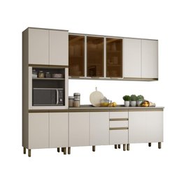 Cozinha Modulada Connect 15 Duna/cristal - Henn - 1 Cozinha Modulada Connect 15 Duna/cristal - Henn - 1