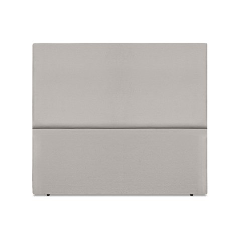 Cabeceira Estofada Casal Luna 140cm Suede Cinza Claro