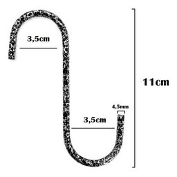 Gancho Pequeno P/ Vaso de Jardim Vertical 11cm - 5 Peças - 2