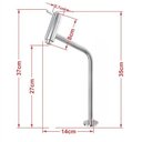 Ver imagem 3 de CUBA DE VIDRO RETANGULAR CHANFRADA 37CM DOURADO REAL + VÁLVULA CLICK + TORNEIRA