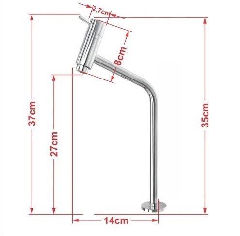 CUBA DE VIDRO RETANGULAR CHANFRADA 37CM PRETO + VÁLVULA CLICK + TORNEIRA - 3
