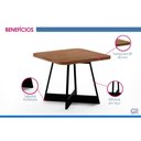 Ver imagem 3 de Mesa Sala Jantar Átria 90cm + 4 Cadeias Duo Rose Carraro