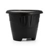 4 Vasos de Planta Pequeno 5 Litros Plástico Reforçado 21x24 - Plasmont Cor:preto - 4