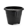 4 Vasos de Planta Pequeno 5 Litros Plástico Reforçado 21x24 - Plasmont Cor:preto - 1