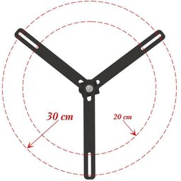 Suporte Projetor Datashow Mini Led Parede Braço 70 Cm - Preto - 6