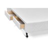 Cama Box Base c/Gavetas Viúva Poli Tecido White (128x27-c/2 Gavs) - Castor - 3