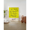 Ver imagem 1 de Quadro Decorativo Você Tem Potencial para Fazer Coisa Lindas Frase Ingles Moderno