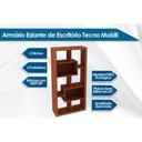 Ver imagem 2 de Estante Livreiro de Escritório E1712 c/ 2 Nichos Branco - Tecno Mobili