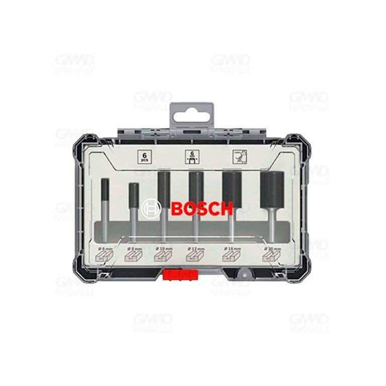 Jogo De Fresas Reta Haste 6Mm 6 Pcs