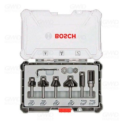 Jogo De Fresas Acabamento Haste 6mm 6 Pcs - Bosch