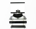 Ver imagem 1 de GABINETE DE VIDRO 60CM IT COM CUBA RETANGULAR CHANFRADA - PRETO