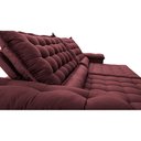 Ver imagem 4 de Sofá Retrátil e Reclinável 2,75m Molas Ensacadas Cama inBox Big Space com Bordado 3D Velusoft