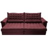 Sofá Retrátil e Reclinável 2,75m Molas Ensacadas Cama inBox Big Space com Bordado 3D Velusoft - 5