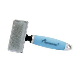 Rasqueadeira com Cabo em Gel Média Azul para Cães - 4