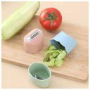 Ver imagem 2 de Descascador Manual Kit 6 uni Corta Fatia Lamina Inox Fruta Vegetal Legumes Cozinha Utensilio