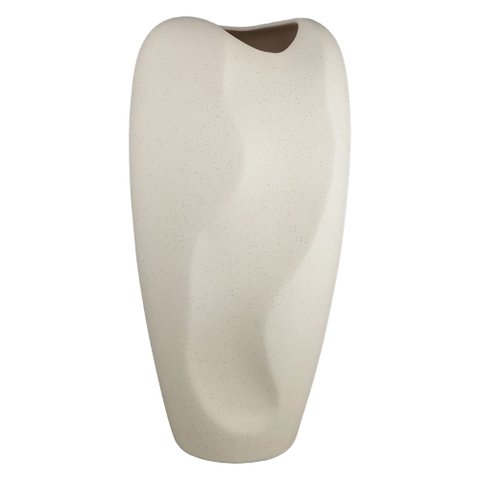 Vaso Decorativo em Ceramica Off White Lumina I 42cm