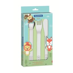 Jogo de Talheres Infantil Inox 3 Peças Tramontina Lellos - 2