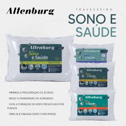 Travesseiro Sono e Saúde Anti Alérgico Lavável Altenburg - 3