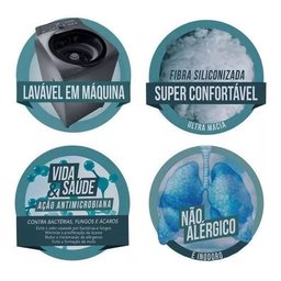 Travesseiro Sono e Saúde Anti Alérgico Lavável Altenburg - 7