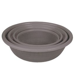 Conjunto De Peneiras Sem Cabo 4 Peças Cinza Grafite Mor - 1