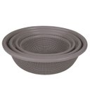 Ver imagem 1 de Conjunto De Peneiras Sem Cabo 4 Peças Cinza Grafite Mor