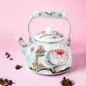 Chaleira Esmaltada Vintage 2,5l À Indução Charm Paris