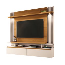 Home Suspenso Painel P/ Tv até 55" Cosmo Hb Móveis - Cinamono/off White - 7
