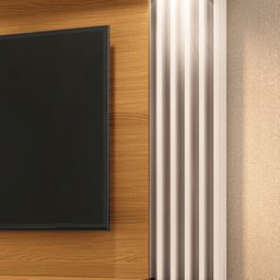Home Suspenso Painel P/ Tv até 55" Cosmo Hb Móveis - Cinamono/off White - 6