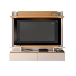 Home Suspenso Painel P/ Tv até 55" Cosmo Hb Móveis - Cinamono/off White - 9
