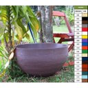 Ver imagem 1 de Vaso Planta 60x30 Bacia Polietileno BGPLASTICOS V14 MARROM CHOCOLATE 020