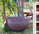 Ver imagem 1 de Vaso Planta 60x30 Bacia Polietileno BGPLASTICOS V14 MARROM CHOCOLATE 020