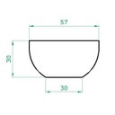 Ver mais imagens de Vaso Planta 60x30 Bacia Polietileno BGPLASTICOS V14 MARROM CHOCOLATE 020