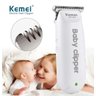 Mini Maquina Portátil Cortar Cabelo Baby Criança Bivolt Kemei 1319 - 1