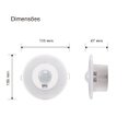 Ver imagem 5 de Luminaria com Sensor de Presença 5w Embutir 6500k Margirius Cor:branco