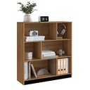 Ver imagem 2 de Estante Multiuso 6 Nichos B25 110x90 Cm Mell Preto Novam
