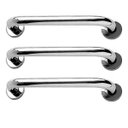 Ver imagem 1 de Alça de Apoio Barra Inox 30cm Kit 3 Unidades Idoso Criança Segurança Banheiro Box Escada Corrimao Ac
