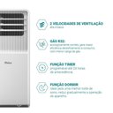 Ver imagem 4 de Ar Condicionado Portátil Philco 10000 BTUS Frio 110V Convencional Controle Remoto PAC10FN