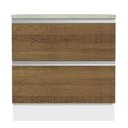 Ver imagem 6 de Balcão Armário de Cozinha 80 cm 2 Gavetas Branco/Rustic Glamy Madesa