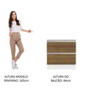 Ver imagem 5 de Balcão Armário de Cozinha 80 cm 2 Gavetas Branco/Rustic Glamy Madesa