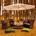 Ver imagem 4 de Ombrelone Dubai Bege com Base - Mor