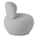 Ver imagem 5 de Poltrona Orgânica Aisha Base Fixa Bouclé Cinza Claro - Nexta Casa