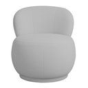 Ver imagem 4 de Poltrona Orgânica Aisha Base Fixa Bouclé Cinza Claro - Nexta Casa