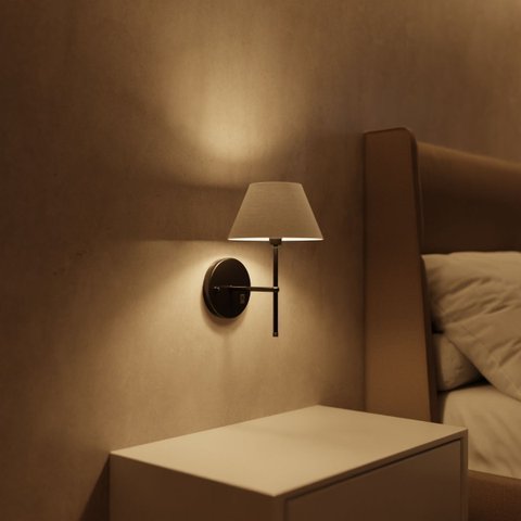 Arandela Luminária de Parede Clássico com Interruptor com Cúpula Ref 16 Decoração Casa Sala Quarto