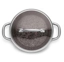 Ver imagem 4 de Panela Caçarola Fogão Indução 20cm Antiaderente Granito Stoneflon Vai ao Forno: Vermelho